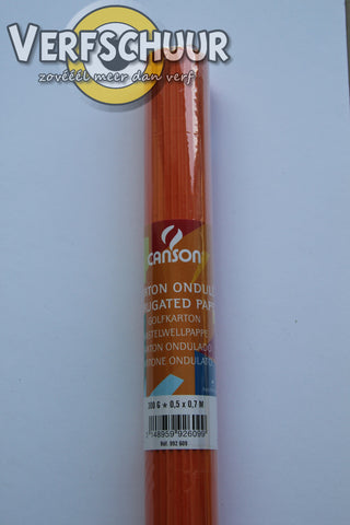 Canson golfcarton oranje 300g 0.5x0.7m 200992609