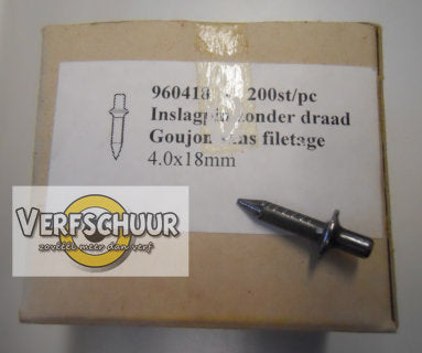 Inslagpin Dubels (zonder draad) d4x18mm 200 stuks UP0418