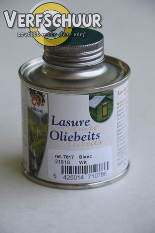 Lasure oliebeits wit 7017 125ml