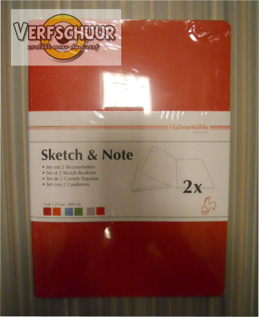 Hahnemühle Sketchbook oranje/rood A5 125gr 2x20vel 10628871