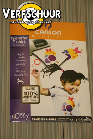 Canson digital transfer t-shirt a4 5st 200987288