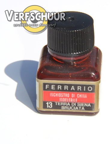 Ferrario Chineze inkt 19ml gebrande sienna 0013