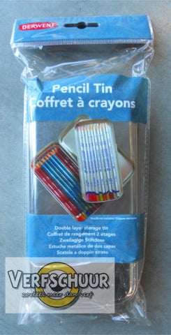 Derwent Silver Pencil Tin 19,5x9,5cm