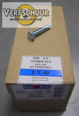 Tapbout verzinkt M8x40mm 200 stuks 850615