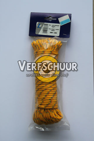 Gevlochten touw 100% PP 4mm-20m kleur