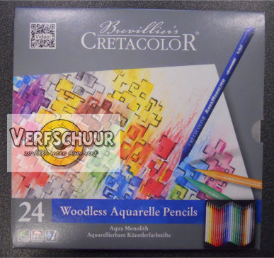 Cretacolor Aquarelle Pencils Woodless Assort. 24st 250 24