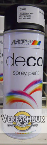 MOTIP Color Spray MAT Ral 9005 01601 400ml DIEPZWART