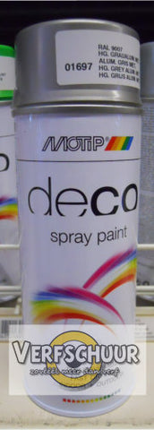 MOTIP Color Spray HG 400ml 01697 RAL9007 GRIJS ALUMIUM METALLIC