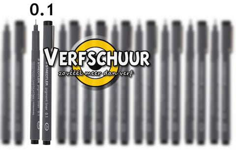 Pigment liner fineliner 0,1 mm zwart  308 01-9
