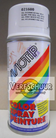 MOTIP Color Spray HG 150ml 021600 RAL 9010 HELDERWIT