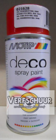 MOTIP Color Spray HG 150ml 021628 RAL 3000 VUURRAAD