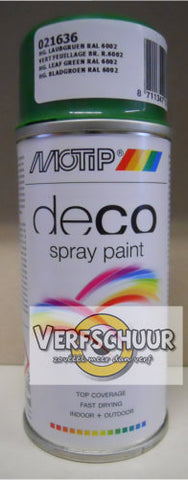 MOTIP Color Spray HG 150ml 021636 RAL 6002 BLADGROEN