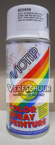 MOTIP Color Spray MAT 150ml 021650 RAL 9010 HELDERWIT