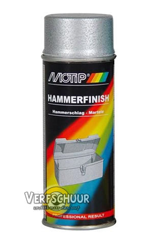 MOTIP Hamerslag spray 400ml 04013 ZILVER
