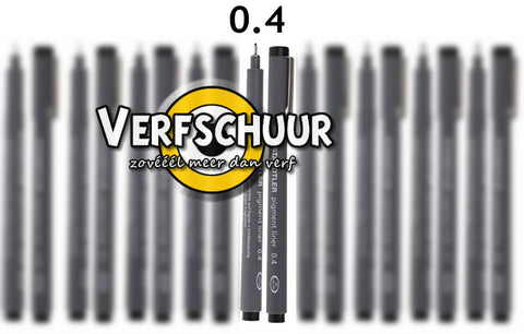 pigment liner fineliner 0,4 mm zwart  308 04-9