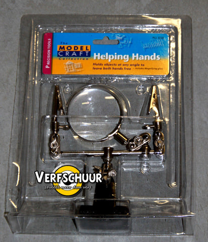 Helping hands magnifying glass+tools PCL2228