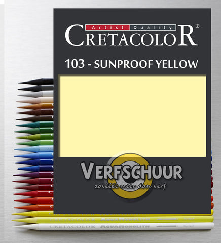 Cretacolor Aqua Monolith sunproof yellow citron 251 03