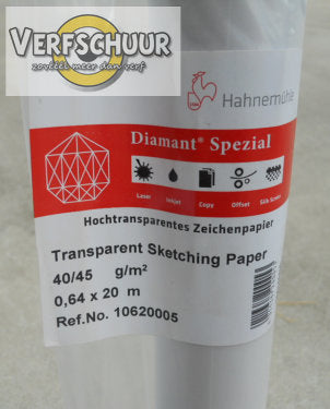 Hahnemühle Kalkpapier transp. 40/45gr 1rol 10620005