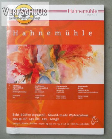 Hahnemühle watercolour 300gr/24x32cm grof 10628161