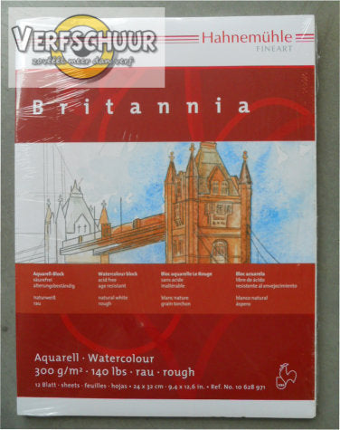 Britannia watercolour 300gr/24x32cm grof 10628971