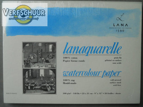 Lanaquarelle 100% coton 300 gr/m² 230x310mm 15023350