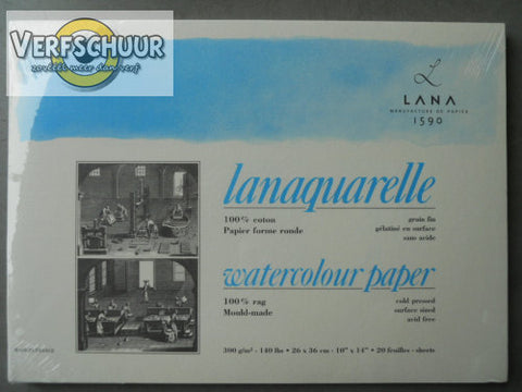 Lanaquarelle 100% coton 300 gr/m² 260x360mm 15023351