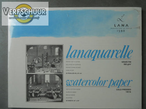 Lanaquarelle 100% coton 300gr/m² 460x610mm 15023355