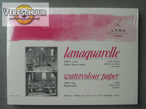 Lanaquarelle 100% coton 230x310mm 300gr/m² 15023357