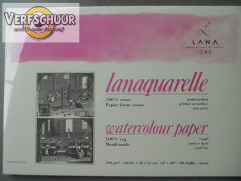 Lanaquarelle 100% coton 300 gr/m² 360x510mm 15023360