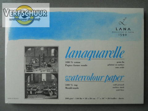 Lanaquarelle 100% coton 300 gr/m² 180x260mm 15023484