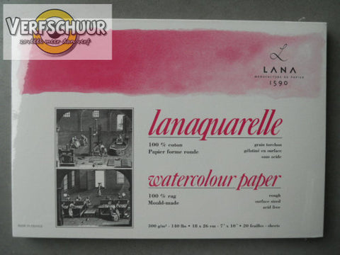 Lanaquarelle 100% coton 300 gr/m² 180x260mm 15023485