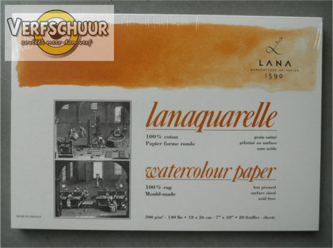 Lanaquarelle 100% coton 300gr/m² 180x260mm 15023486