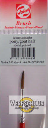 Talens aquarel gouache penseel pony geitenhaar serie 150 nr. 5  90915005