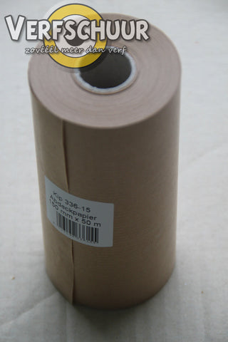 Afdekpapier bruin 150mm x 50m 336-15