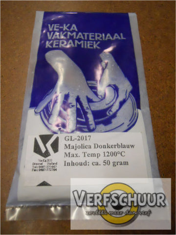 Majolica 50gr GL-2017 donkerblauw (loodhoudend)