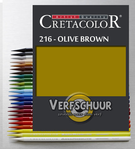 Cretacolor Aqua Monolith olive brown 252 16