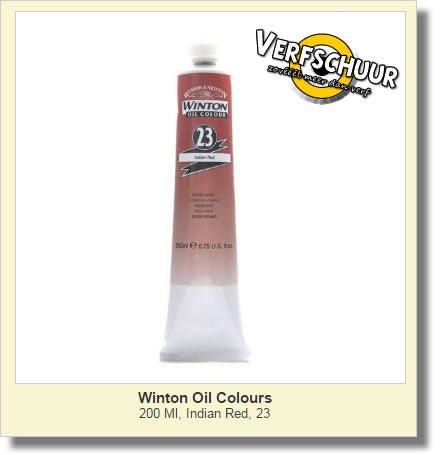 W&N. WINTON OIL COL. TUBE 200 ML. indian red 23 1437317