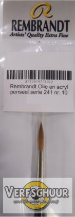 Rembrandt Olie en acryl penseel rood marterhaar serie 241 nr. 10