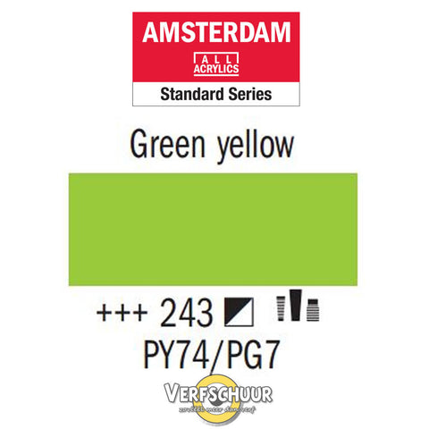 Amsterdam Acrylverf tube kleur:243 (120 ml Groengeel) serie:*