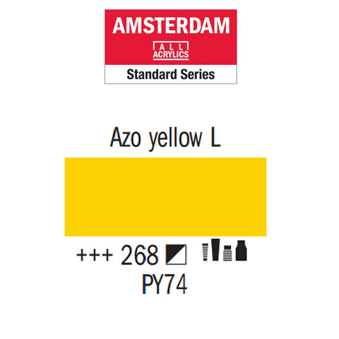 Amsterdam Acrylverf tube kleur:268 (120 ml Azogeel licht) serie:*