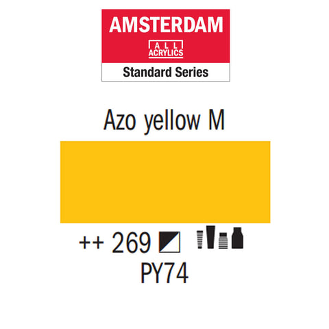 Amsterdam Acrylverf tube kleur:269 (120 ml Azogeel middel) serie:*