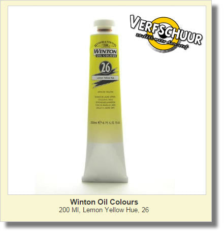 W&N. WINTON OIL COL. TUBE 200 ML. lemon yel.  26 1437346