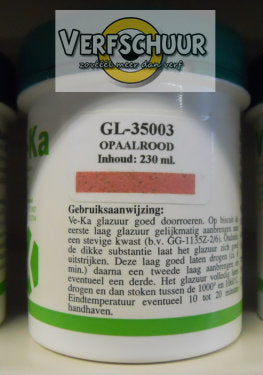 Effekt kwastglazuur 230cc opaalrood GL-35003