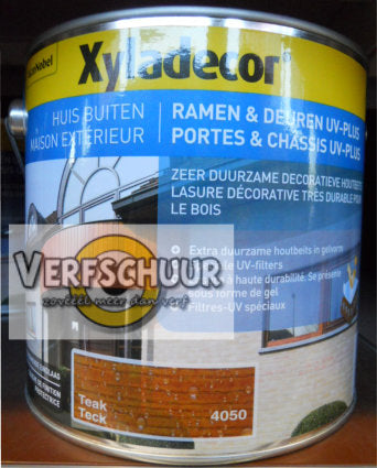 XYLADECOR RAMEN & DEUREN UV-PLUS 4050 TEAK 2.5L