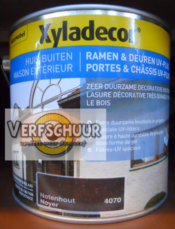 XYLADECOR RAMEN & DEUREN UV-PLUS 4070 NOTENHOUT 2.5L