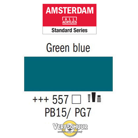 Amsterdam Acrylverf tube kleur:557 (120 ml Groenblauw) serie:*