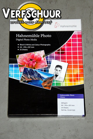Hahnemühle Photo Glossy 260gr DIN A4 25v 10641920