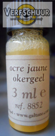 Pigment waterbasis okergeel 3ml 8852