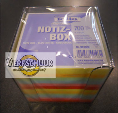 Folia Notiz-Box 9x9cm 700v kleur 9910/0