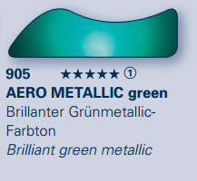AERO COLOR Prof. Effect AERO METALLIC green 28ml serie:1 28905023